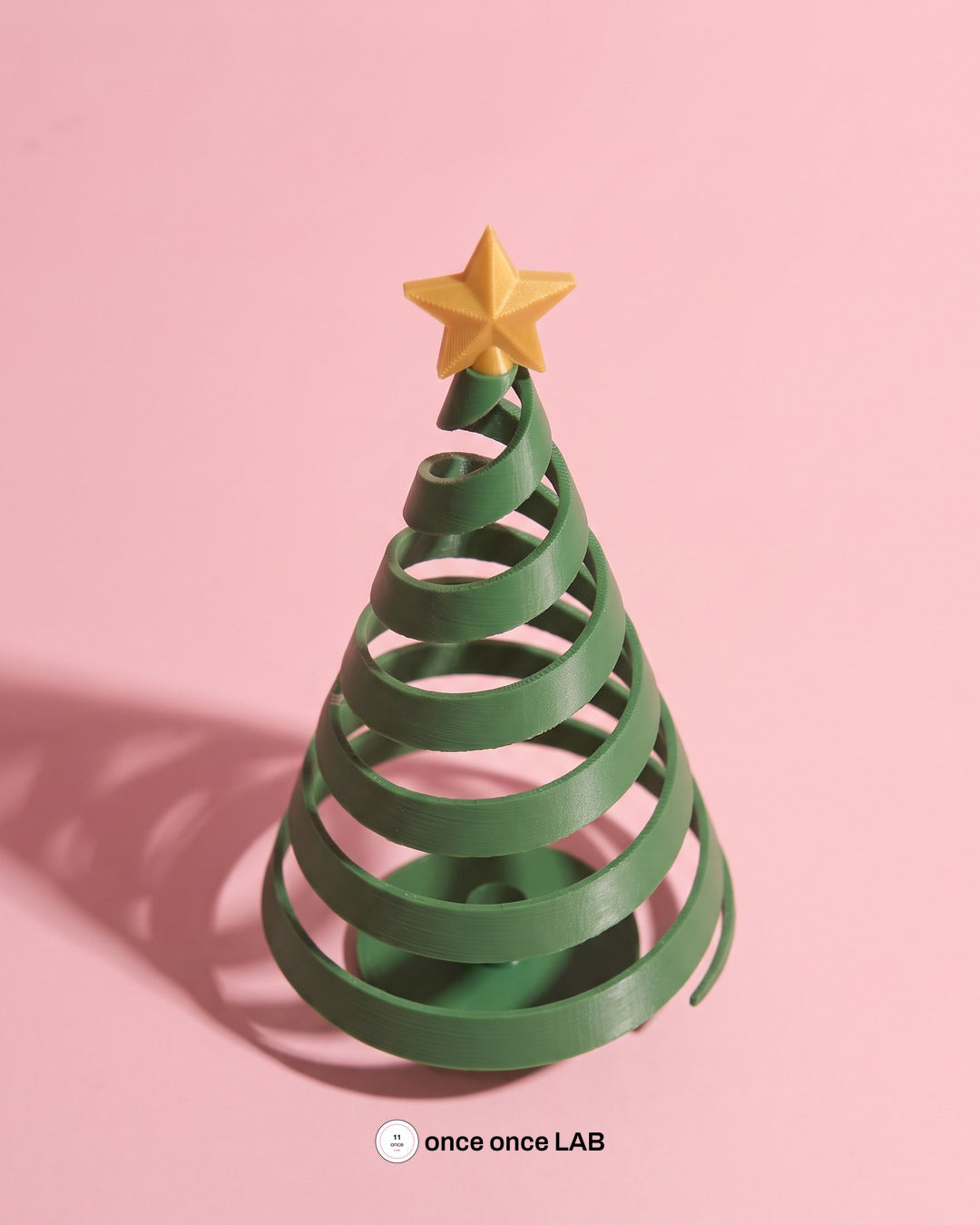 Árbol de Navidad Espiral Fidget — Adorno Navideño que se Estira y se Pliega 18 cm — Once Once Lab