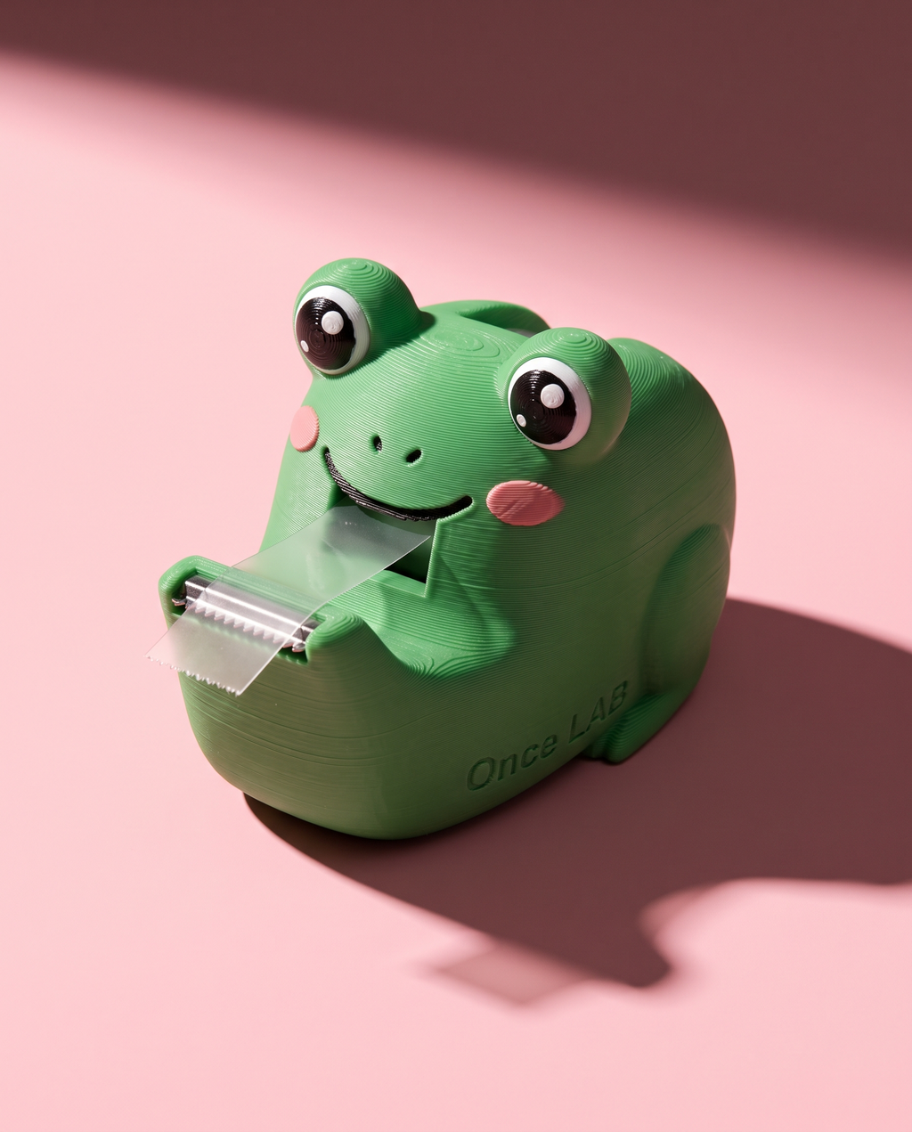 Dispensador de Cinta Ranita Kawaii — Despachador de Escritorio — once once LAB