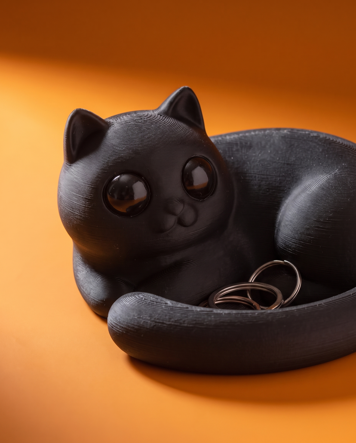 Gato Negro Catch-All — Plato para Llaves y Joyas — vista 3 | once once LAB