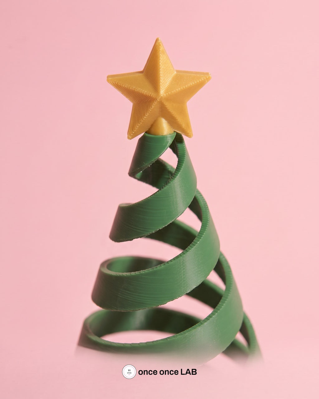 Árbol de Navidad Espiral Fidget — Adorno Navideño que se Estira y se Pliega 18 cm — Once Once Lab