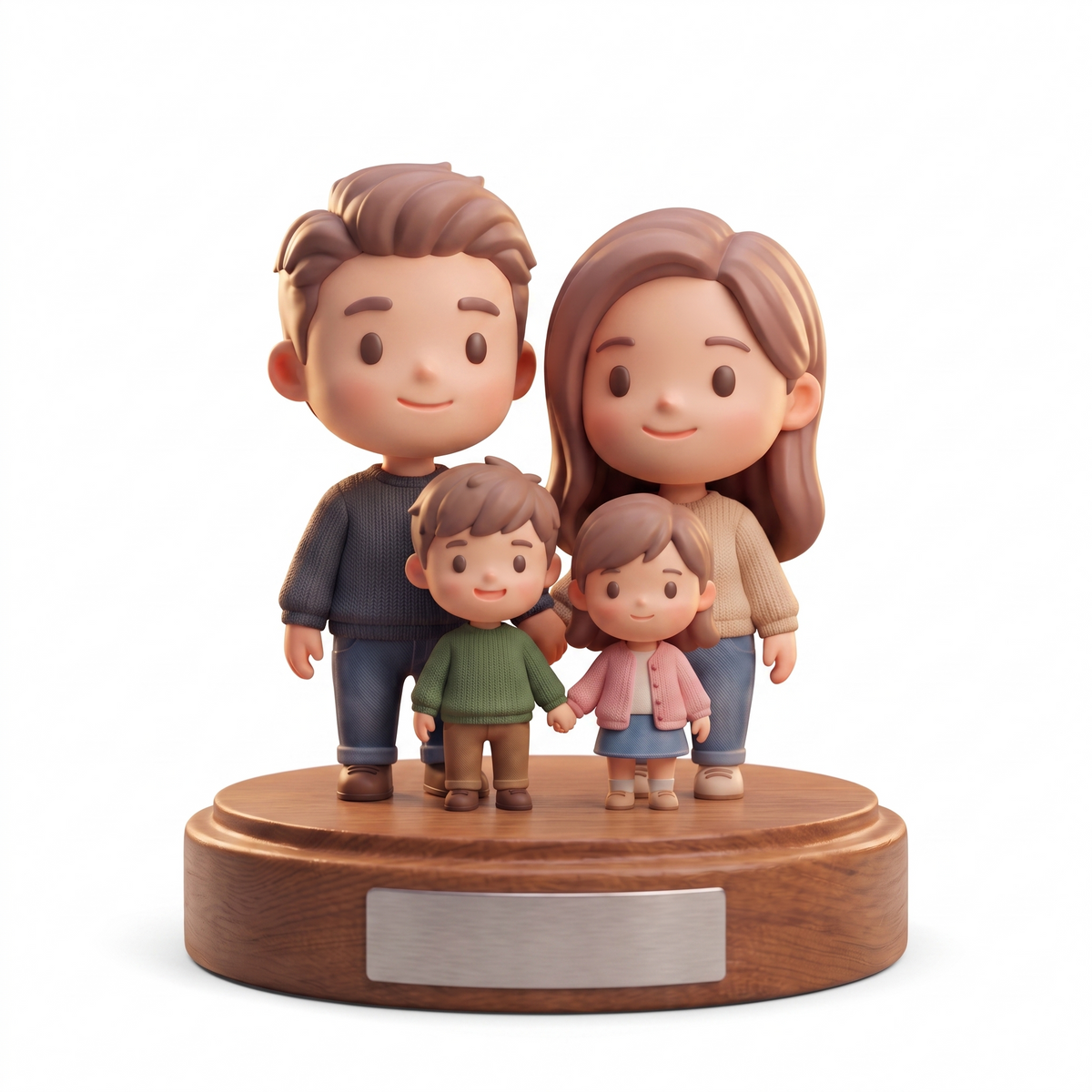 Mini Figura Personalizada de tu Familia - Recuerdo desde tu Foto — vista 2 | once once LAB