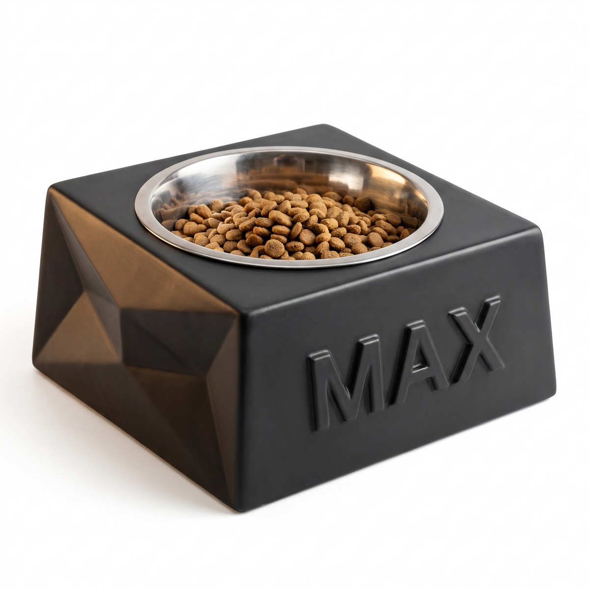 Comedero para Perro Personalizado con Nombre - Base Antideslizante + Plato de Acero — vista 2 | once once LAB