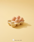 Porta Huevos de Diseño — Organizador Estriado para Cocina — vista 1 | once once LAB