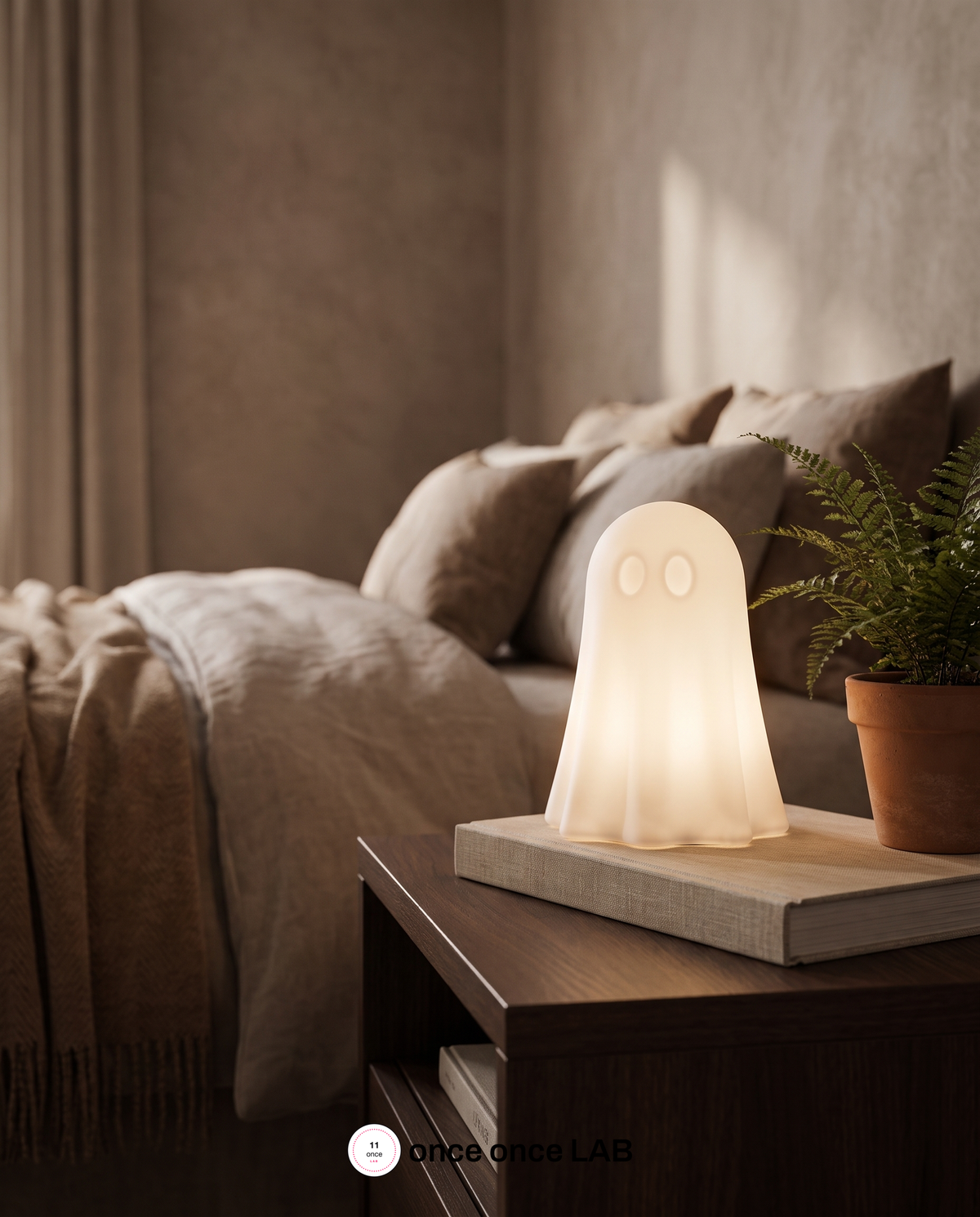 Lámpara Fantasma — Luz Cálida Ambiental de Halloween — vista 4 | once once LAB
