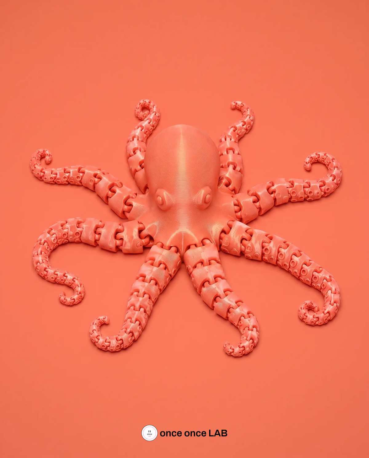Pulpo Articulado Flexible 21 cm Antiestres Coleccionable — vista 2 | once once LAB