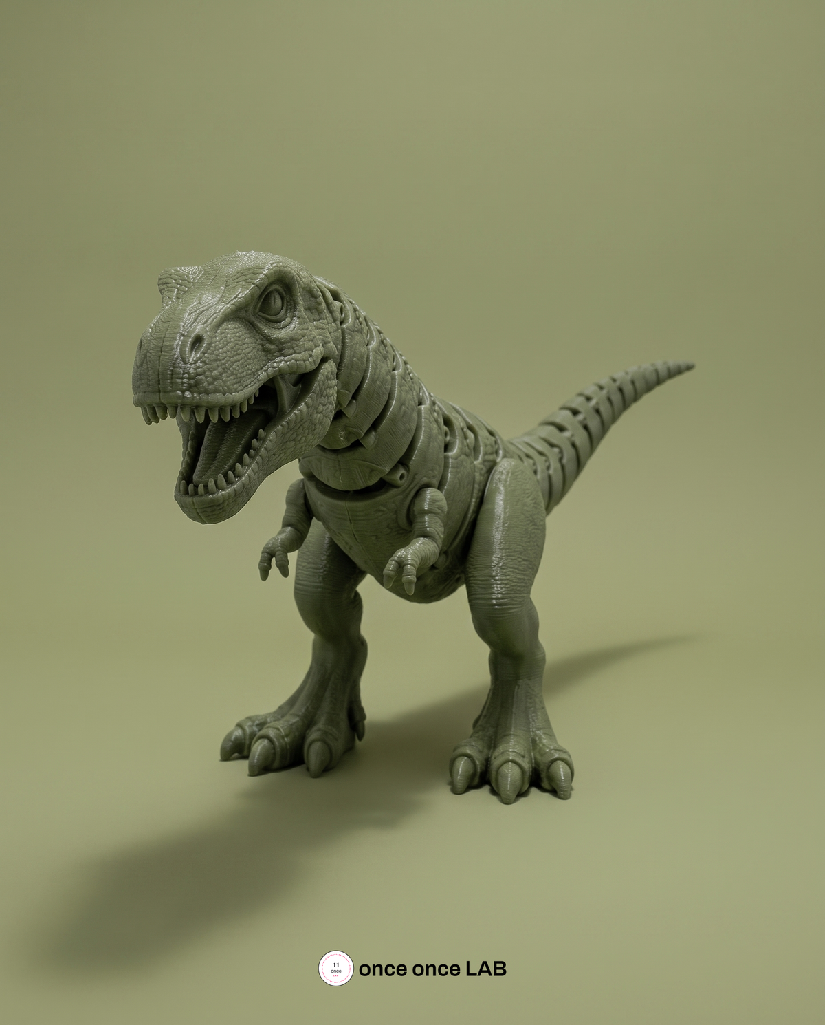 T-Rex Articulado Flexible 24 cm Antiestres Coleccionable — vista 3 | once once LAB