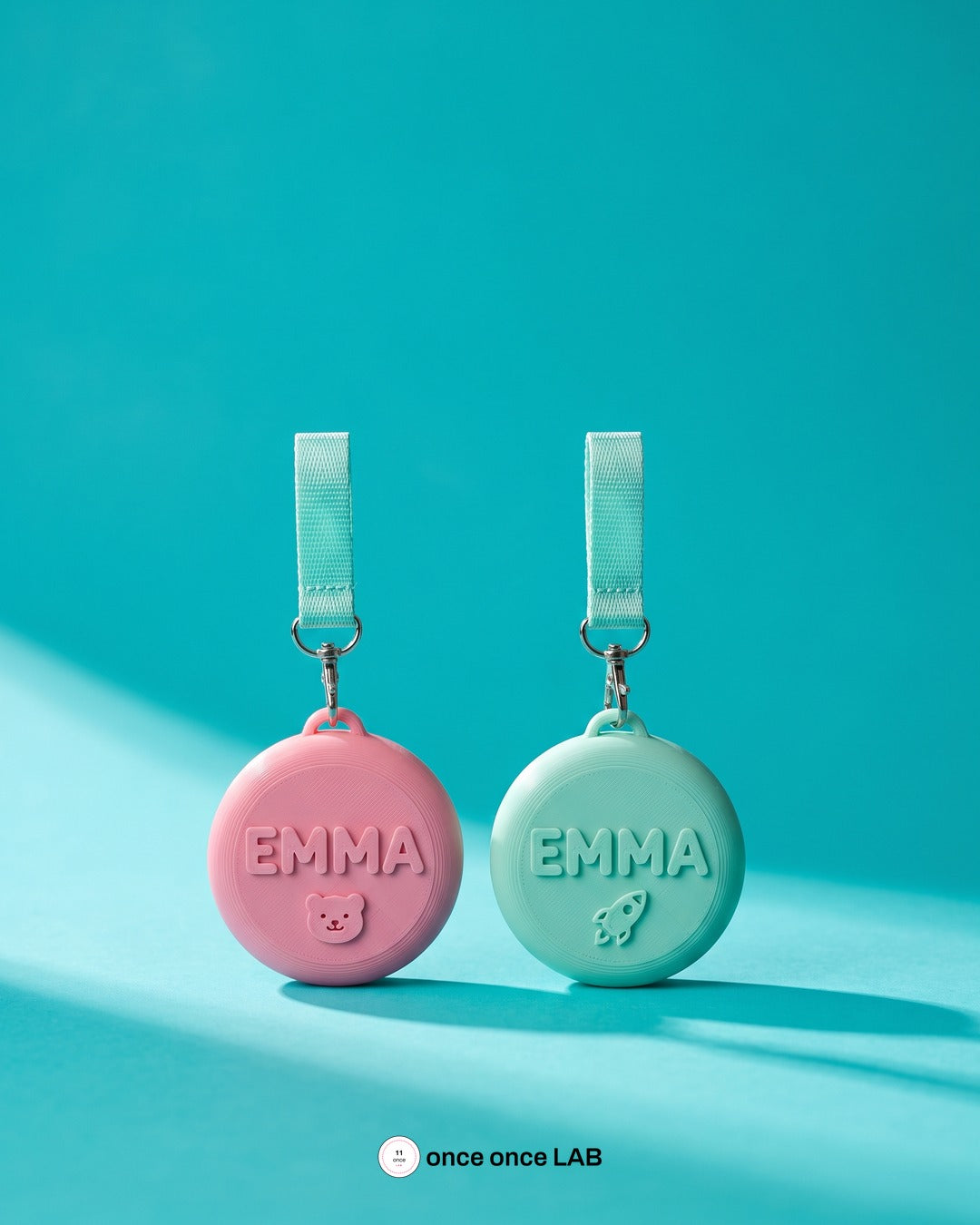 Tags con nombre para mochila (set 2) — vista 1 | once once LAB
