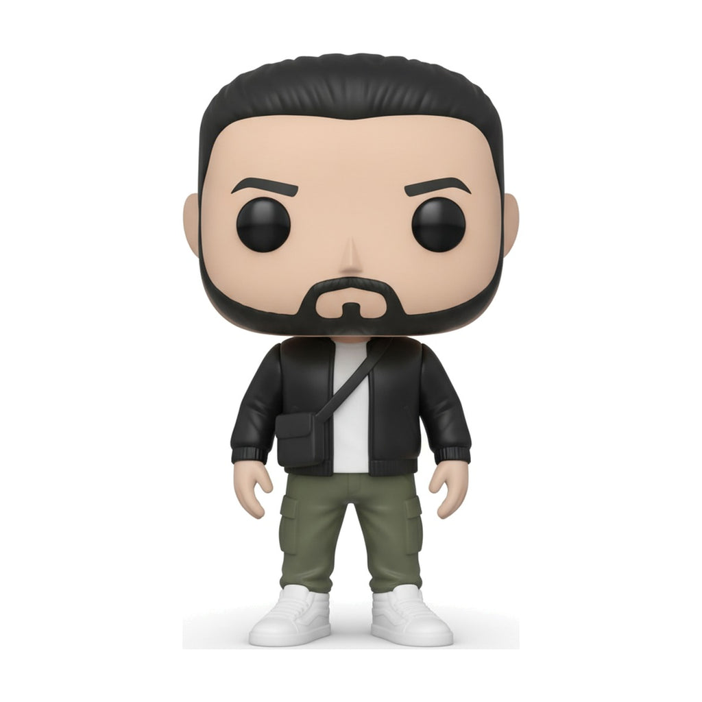 Muñeco 3D estilo vinyl pop de hombre con barba, 15 cm