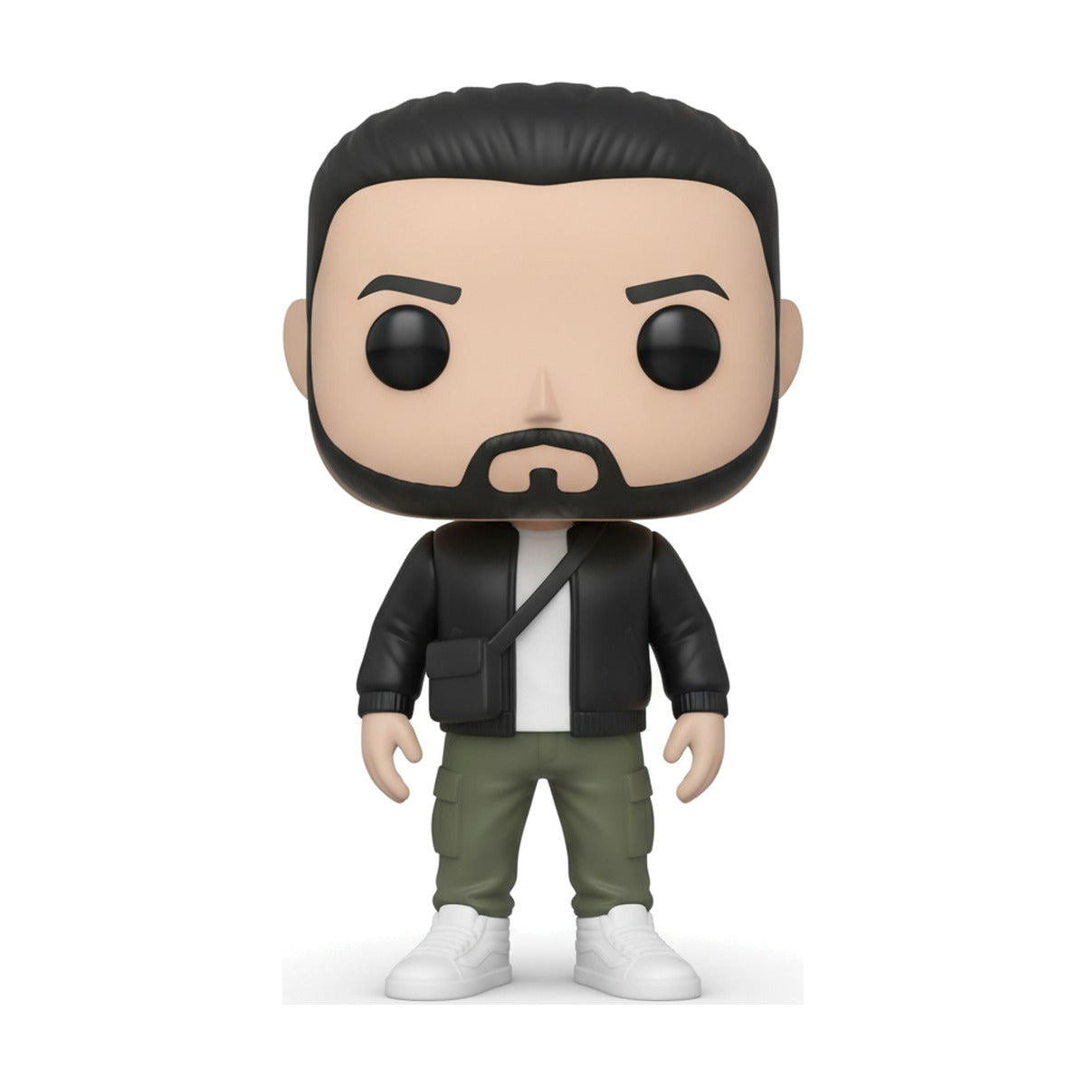 Muñeco 3D estilo vinyl pop de hombre con barba, 15 cm
