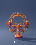 Árbol de la Vida con Calaveritas y Cempasúchil — Portavelas LED para Ofrenda de Día de Muertos — Once Once Lab