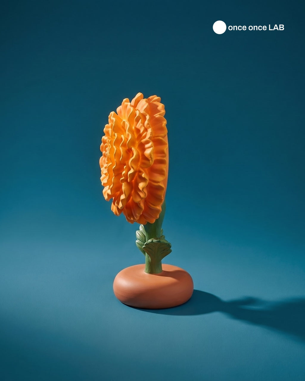 Flor de Cempasúchil Gigante — Lámpara LED para Ofrenda de Día de Muertos — Once Once Lab