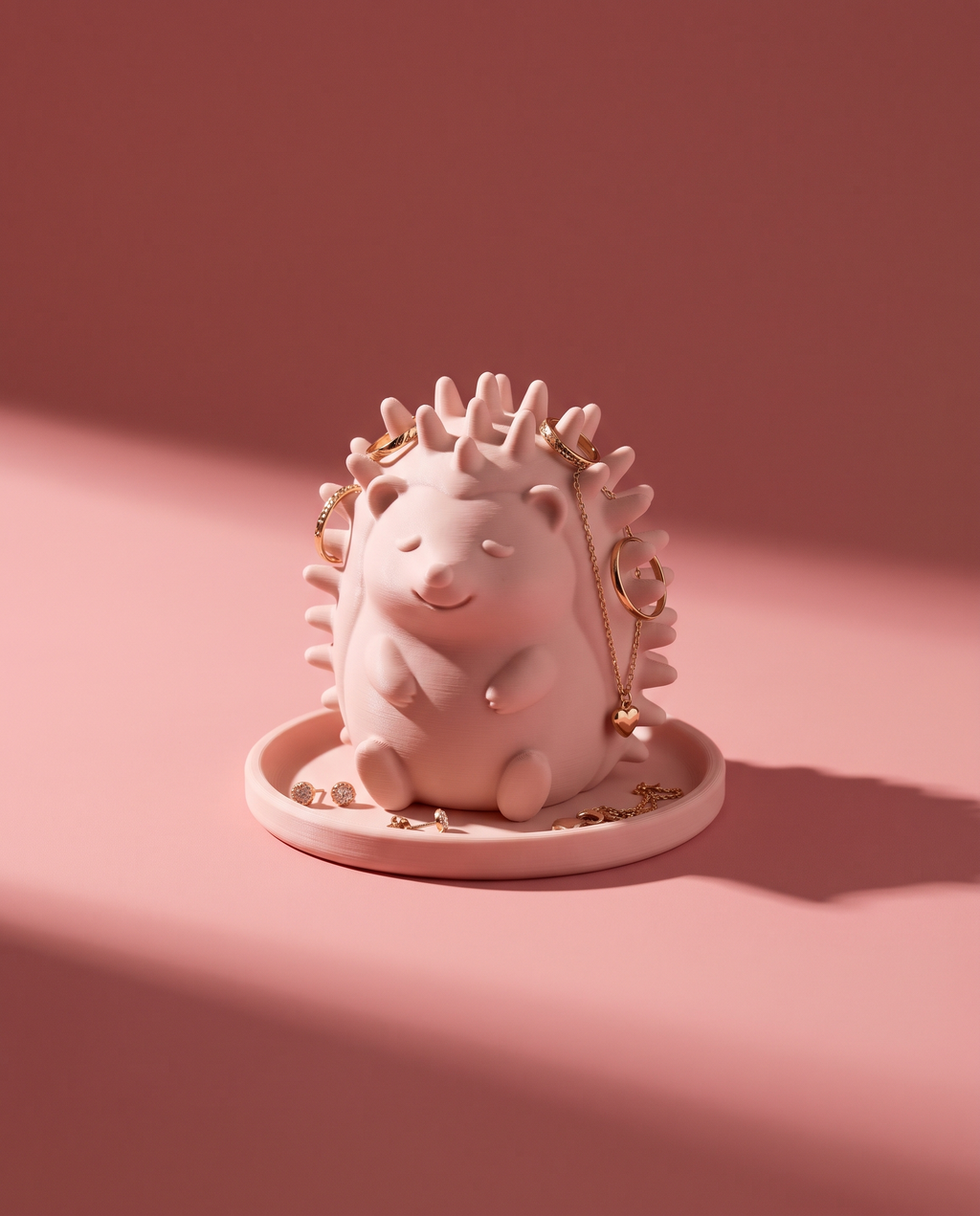 Erizo Joyero Kawaii — Porta Anillos y Aretes con Charolita — once once LAB