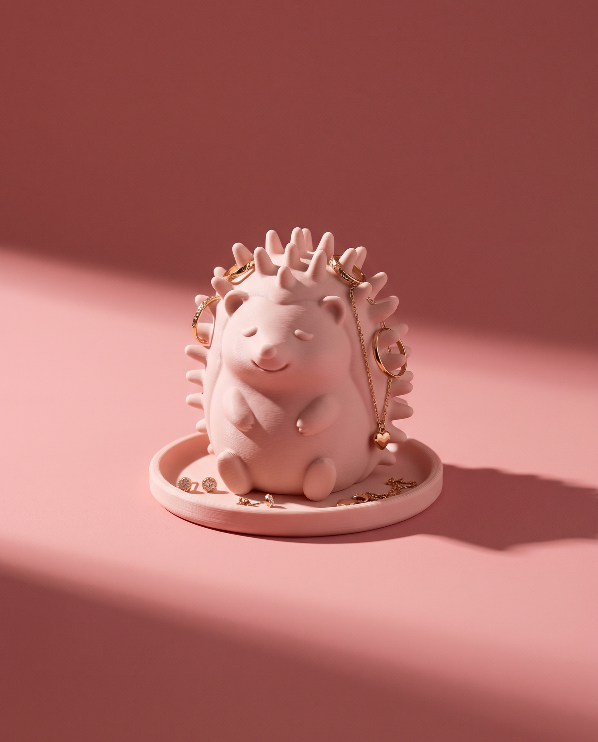 Erizo Joyero Kawaii — Porta Anillos y Aretes con Charolita — once once LAB