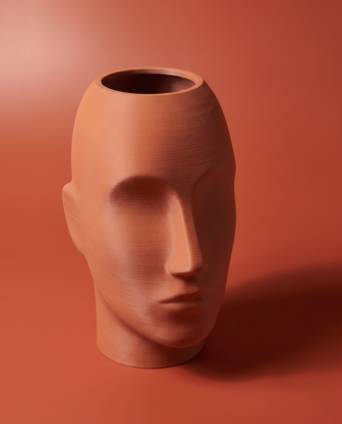 Face Vase — Jarrón Escultura de Cara — vista 3 | once once LAB
