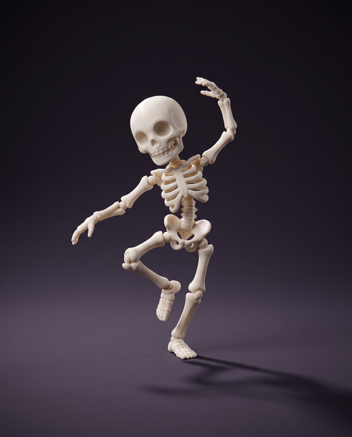 Esqueleto Articulado Bailarín — Fidget Coleccionable de Halloween — once once LAB
