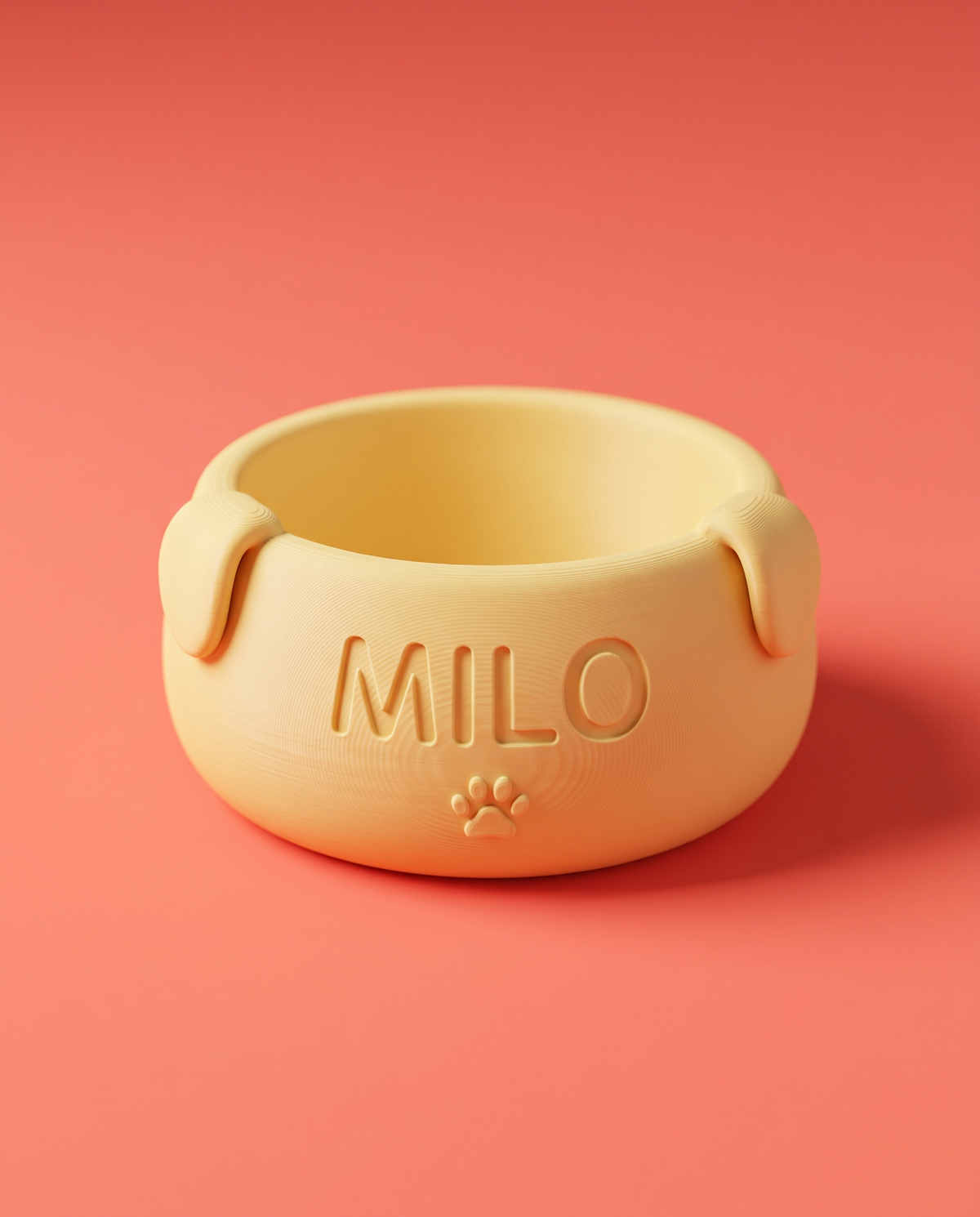 Tazón para Perro Personalizado — Orejitas + Nombre — vista 1 | once once LAB