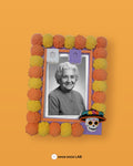 Portarretrato Día de Muertos con cempasúchil — once once LAB