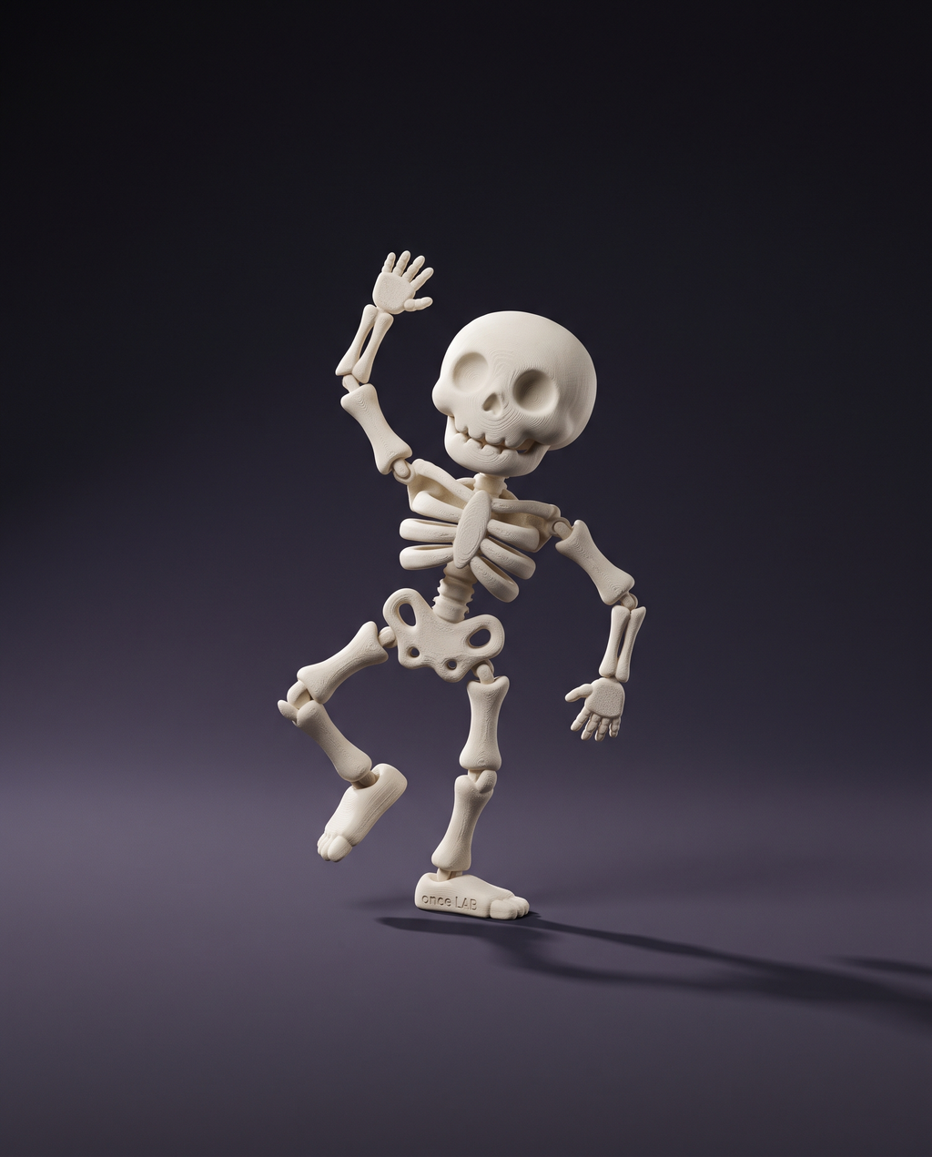 Esqueleto Articulado Bailarín — Fidget Coleccionable de Halloween — once once LAB