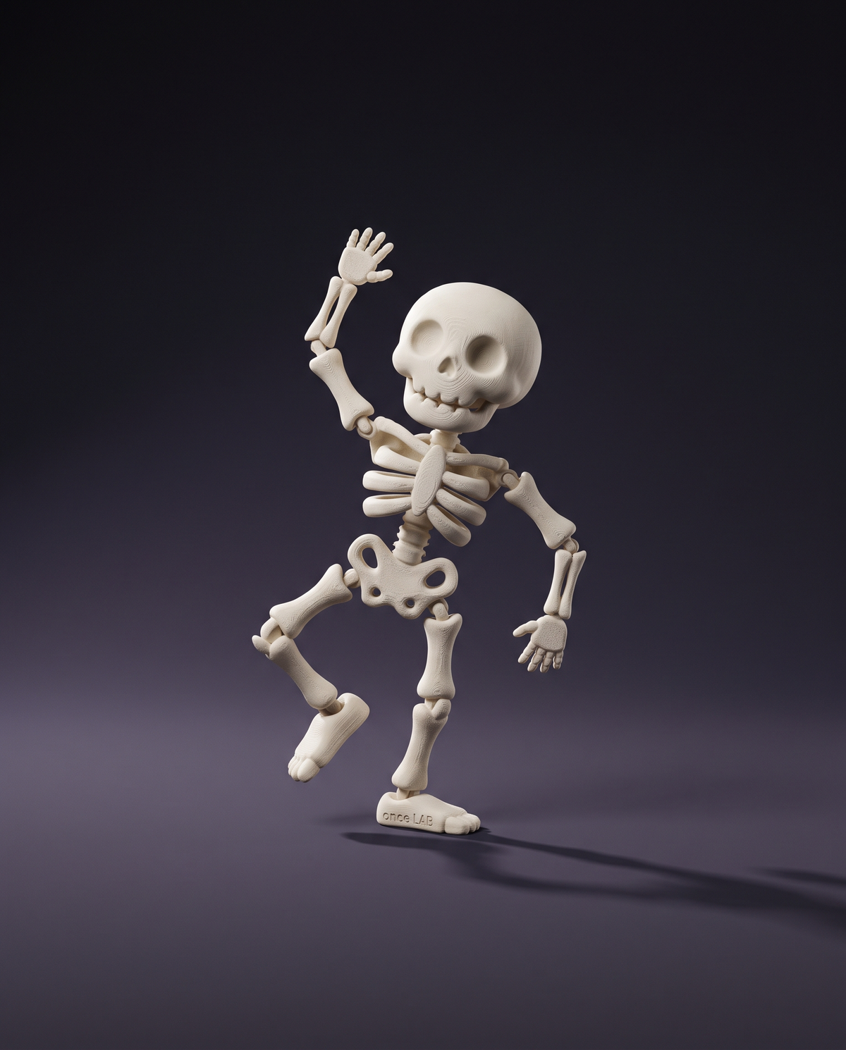 Esqueleto Articulado Bailarín — Fidget Coleccionable de Halloween — once once LAB