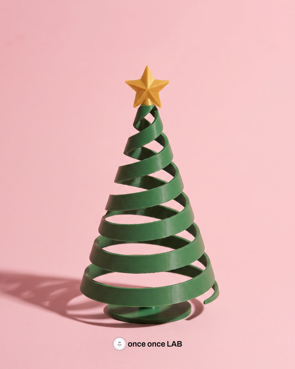 Árbol de Navidad Espiral Fidget — Adorno Navideño que se Estira y se Pliega 18 cm — Once Once Lab