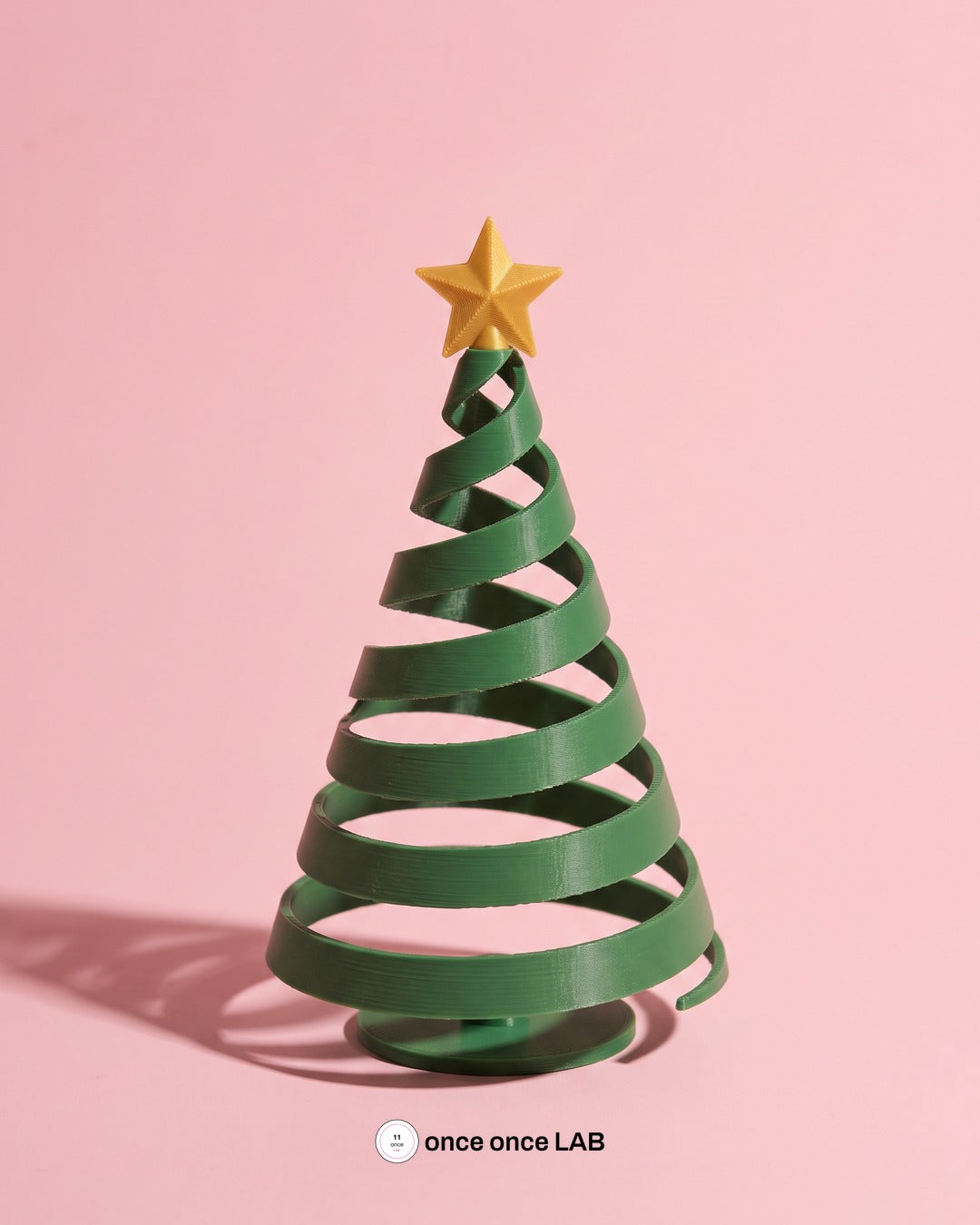 Árbol de Navidad Espiral Fidget — Adorno Navideño que se Estira y se Pliega 18 cm — Once Once Lab