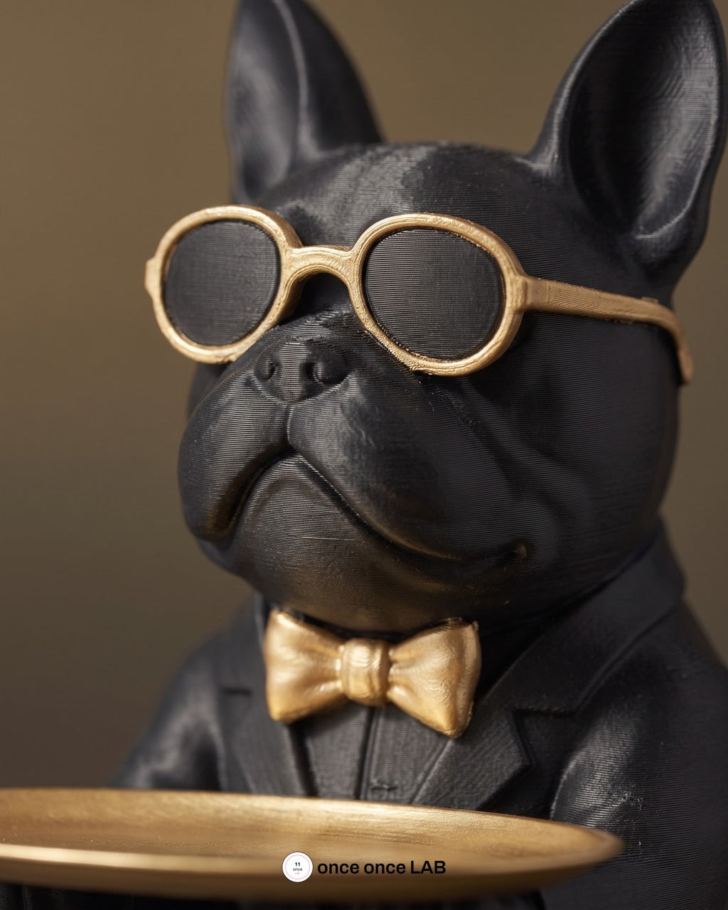 Bulldog Mayordomo, detalle del acabado mate