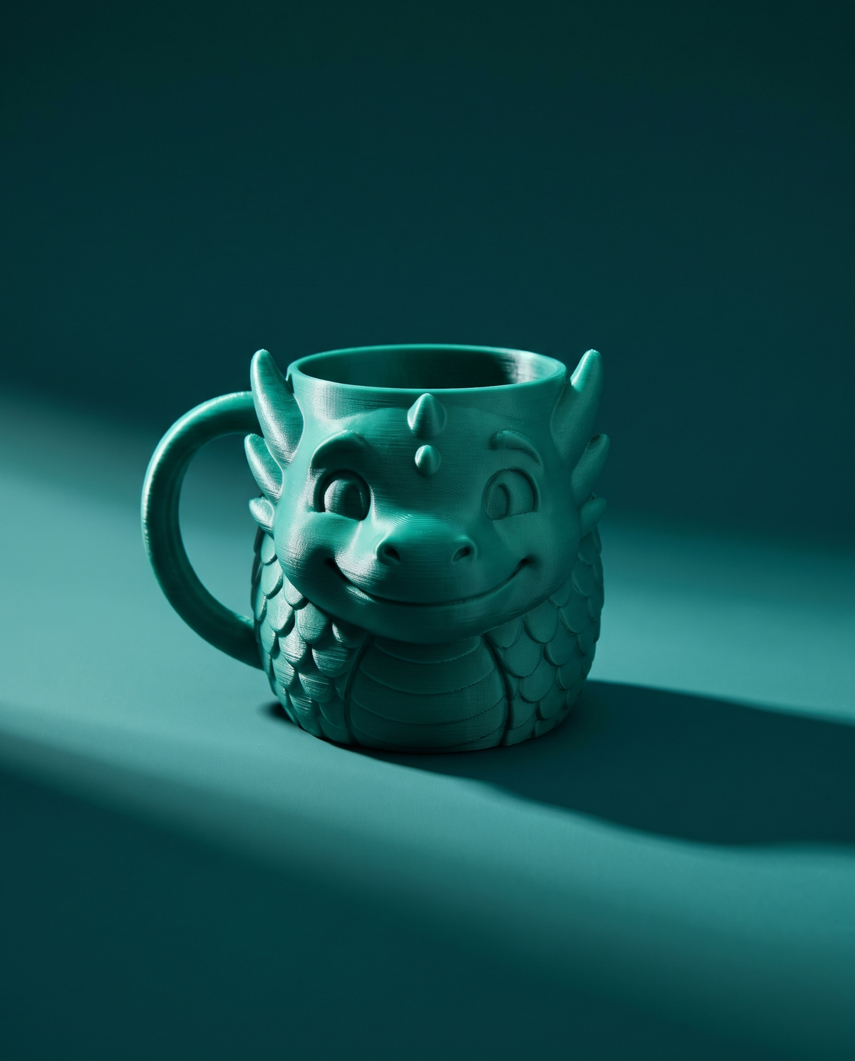 Taza Dragón Bebé 3D — Mug Escultórico con Asa de Cola — once once LAB
