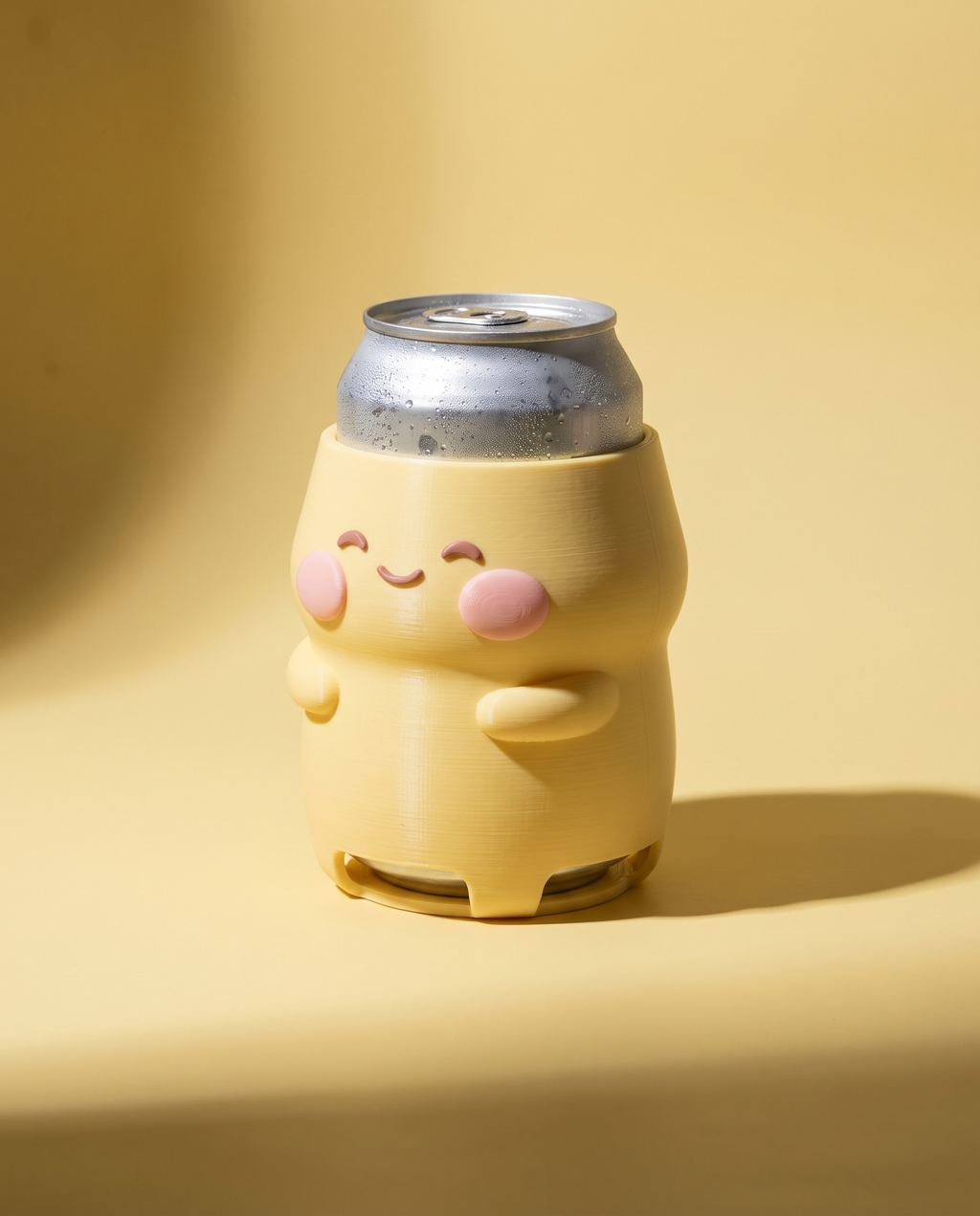 Portalata Abrazo Kawaii — Enfriador de Lata con Carita — once once LAB