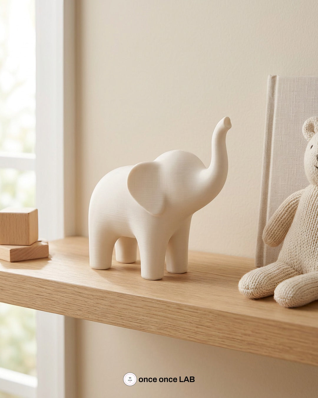 Elefante Nórdico, en un espacio decorado