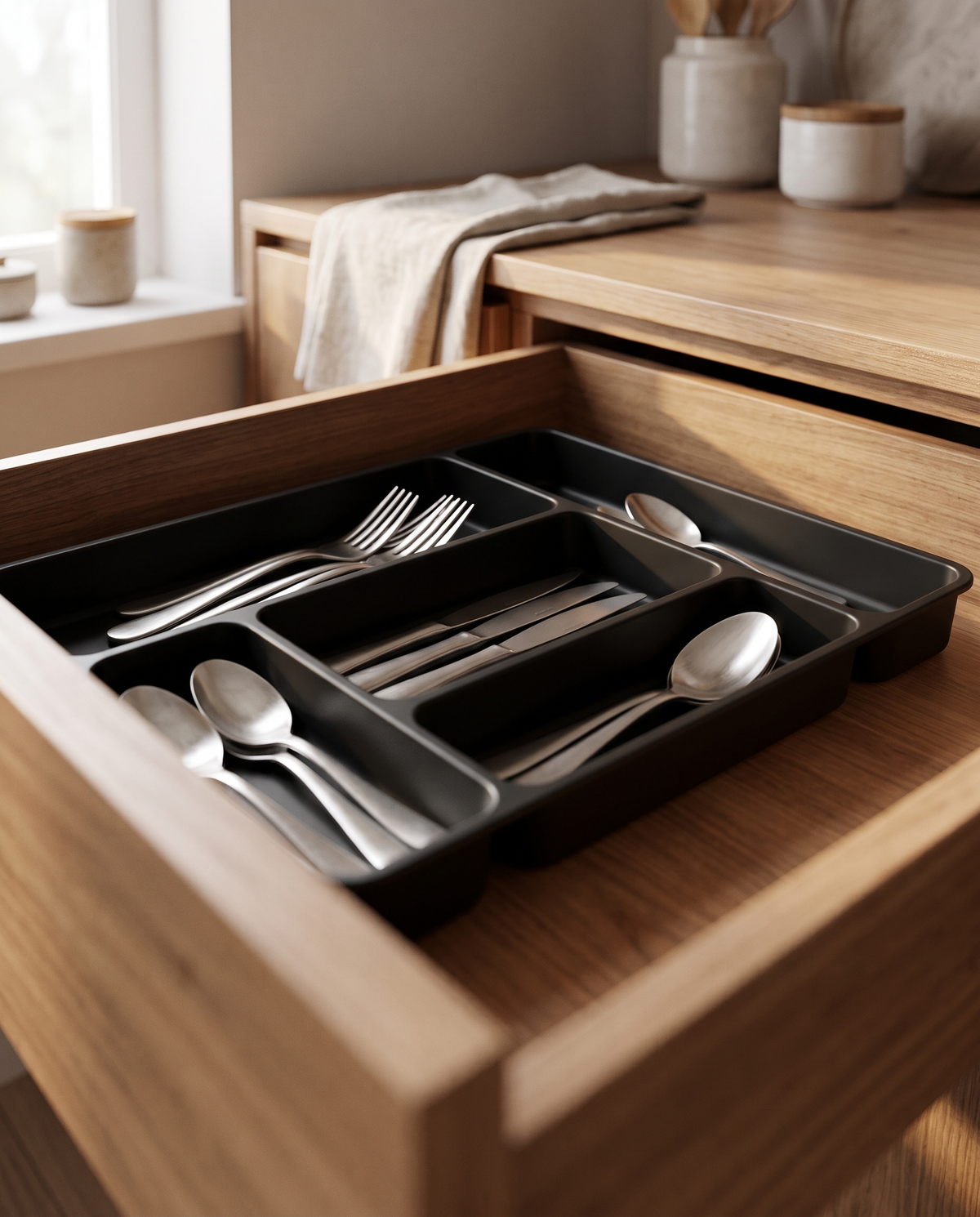 Organizador Cubiertos Expandible Cajon Cocina Ajustable — vista 2 | once once LAB