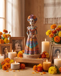 Catrina personalizada con nombre grabado, figura de 15 cm