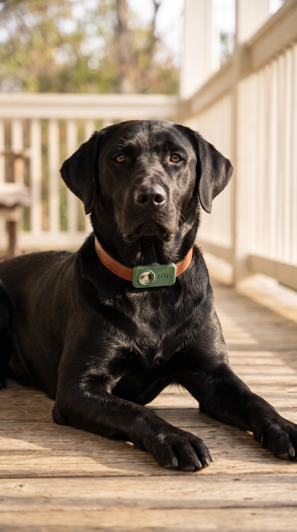 Funda Porta AirTag Delgada para Collar de Perro — Personalizada con Nombre — en uso | once once LAB