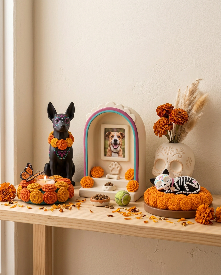 Kit Ofrenda para tu Mascota — 5 Piezas para Recordar a tu Perrito o Gatito — once once LAB