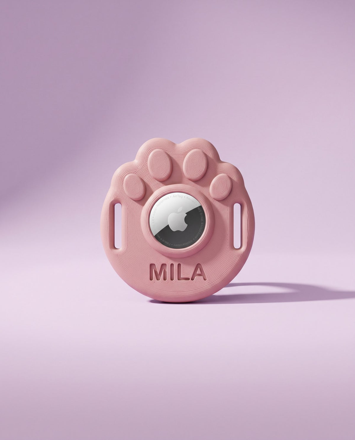 Porta AirTag para Collar de Perro Huella de Patita — Personalizado con Nombre