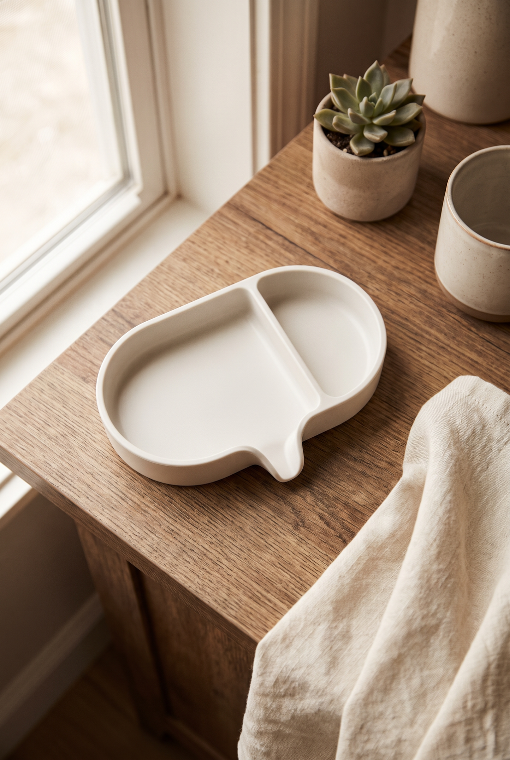 Jabonera Con Porta Esponja Drenaje Bano Plastico — vista 5 | once once LAB