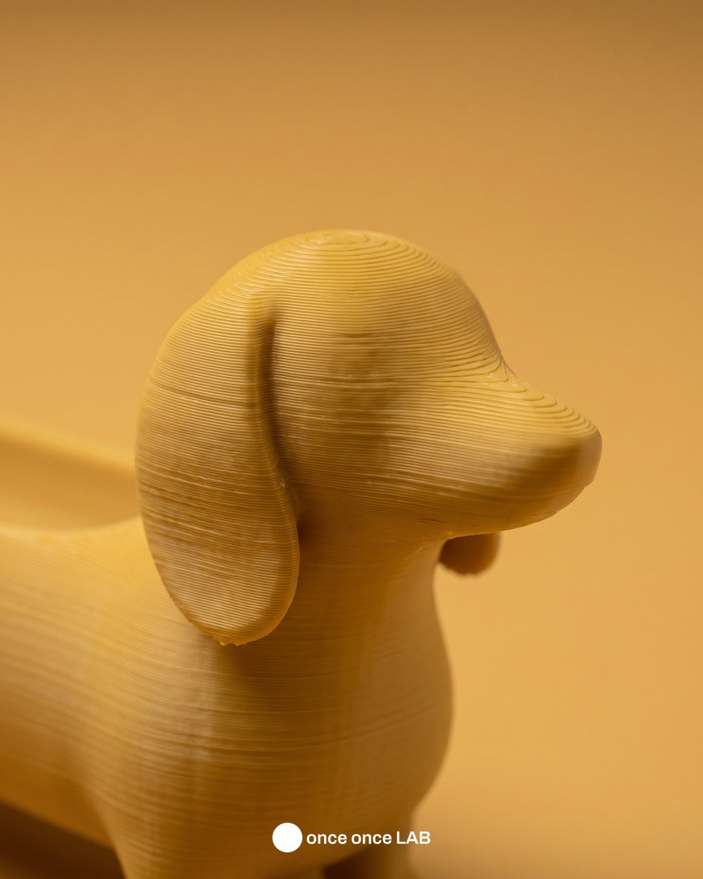 Perro Salchicha, detalle del acabado mate