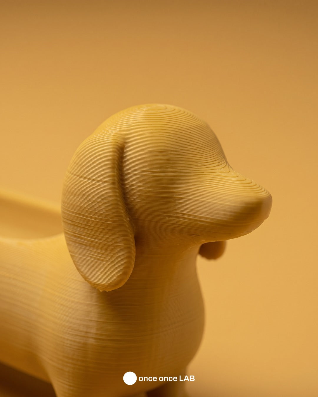 Perro Salchicha, detalle del acabado mate