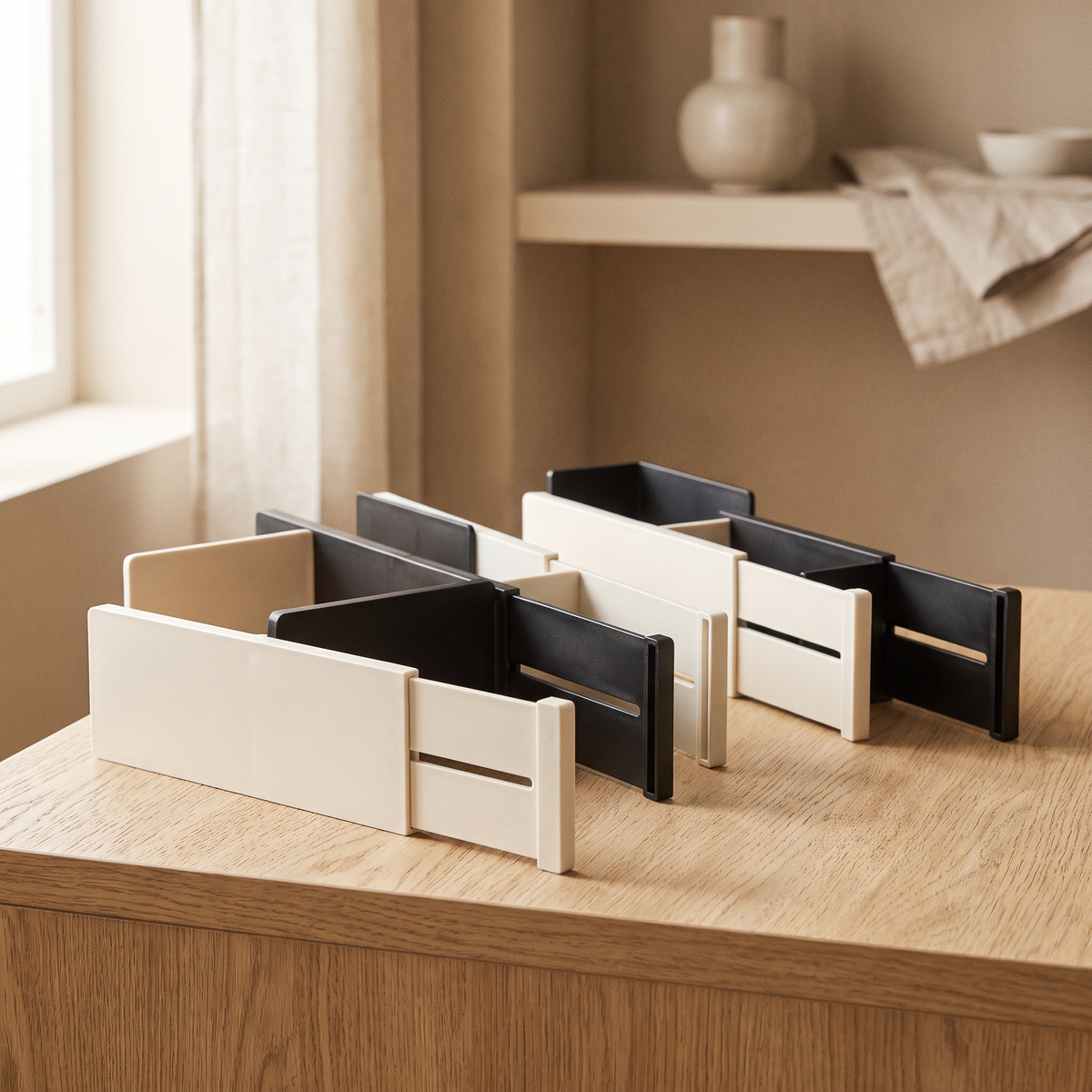 Separadores De Cajon Ajustables Organizador Hogar Set 4 — vista 4 | once once LAB